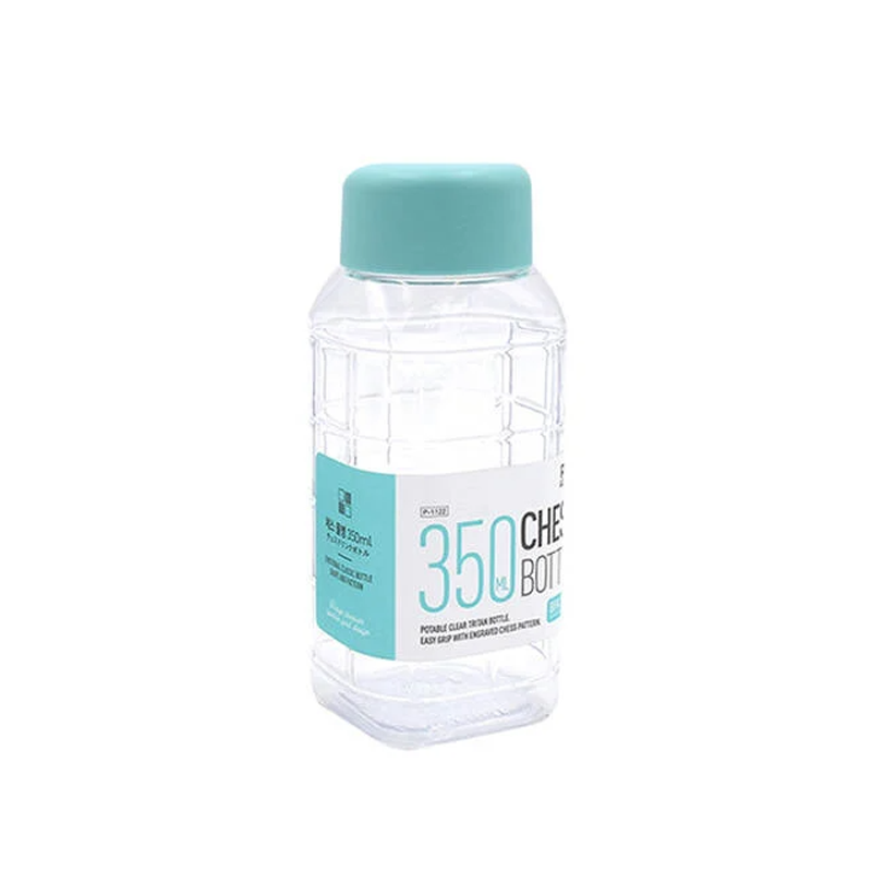 Bình Nước Bằng Nhựa Pet Locknlock Chess 350ml - Nắp Màu Xanh Dương và Trắng - HAP815