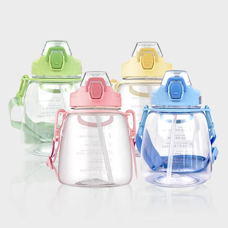 ABF648 - Bình Nhựa Trẻ Em LocknLock Plastic Water Bottle 1.2L - 4 Màu (Xanh Lá, Hồng, Vàng, Xanh Dương) - LocknLock Cần Thơ