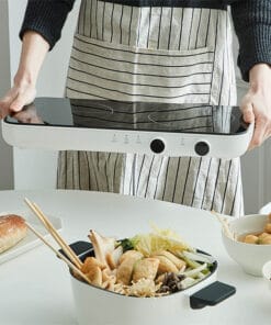 Alternative view of EJI326WHT - Bếp Điện Từ Đôi LocknLock Square Double Induction 1500W + 1300W - Màu Trắng