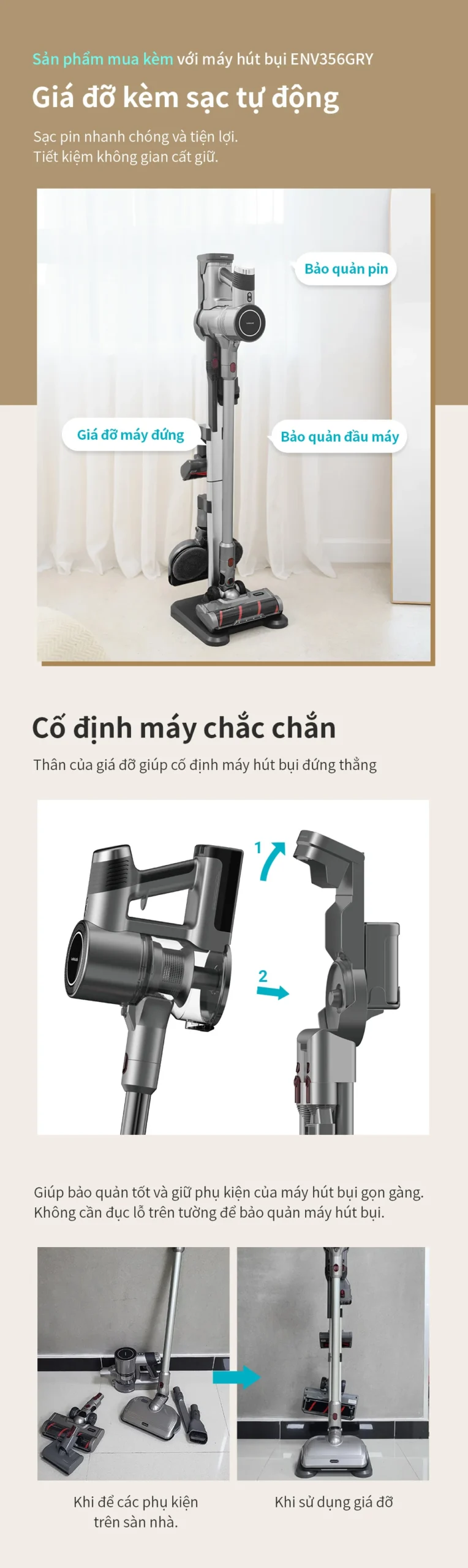 Máy Hút Bụi Không Dây Dùng Pin Sạc LocknLock - LocknLock Cần Thơ