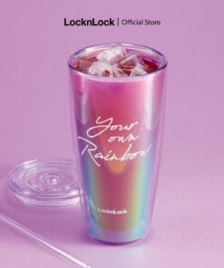 HAP507 - Ly Nhựa Hai Lớp LocknLock Rainbow Double Wall Cold Cup 750ml - 2 Màu (Tím, Trắng) - LocknLock Cần Thơ