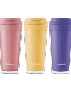 HAP519 - Ly Nhựa 2 Lớp LocknLock Bucket Cold Cup 580ml - 2 Màu (Vàng, Hồng) - LocknLock Cần Thơ