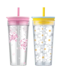 HAP520 - Ly Nhựa 2 Lớp Có Ống Hút LocknLock Bucket Cold Cup With Straw 580ml - 2 Màu (Xanh, Hồng) - LocknLock Cần Thơ