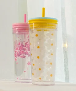 HAP520 - Ly Nhựa 2 Lớp Có Ống Hút LocknLock Bucket Cold Cup With Straw 580ml - 2 Màu (Xanh, Hồng) - LocknLock Cần Thơ