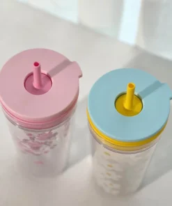 HAP520 - Ly Nhựa 2 Lớp Có Ống Hút LocknLock Bucket Cold Cup With Straw 580ml - 2 Màu (Xanh, Hồng) - LocknLock Cần Thơ