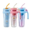 HAP538 - Ly Nhựa 2 Lớp LocknLock Kèm Ống Hút Spring Double Wall Cold Cup 890ml - 3 Màu (Xanh, Xanh Da Trời, Hồng) - LocknLock Cần Thơ