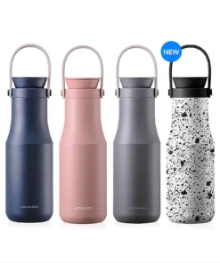 LHC4202 - Bình Giữ Nhiệt LocknLock Metro Double 470ml - 4 Màu (Đen/ Trắng, Xám, Xanh Navy, Hồng) - LocknLock Online