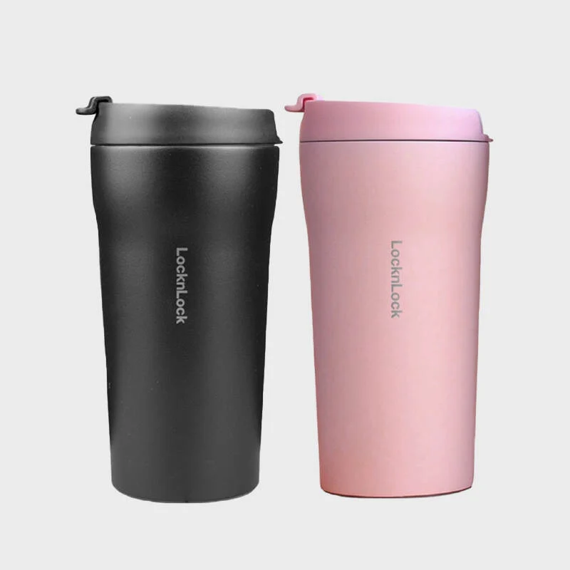 LHC4318 - Ly giữ nhiệt LocknLock Basic Tumbler 370ml 2 Màu (Đen, Hồng) - LocknLock Cần Thơ