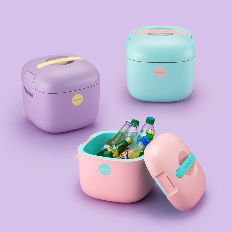 LIC101 - Thùng Giữ Lạnh Macaron 7L 3 màu (Mint, Hồng, Tím) - Ảnh 2