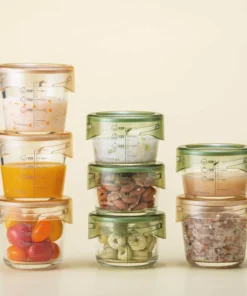 LLG542S3IVY - Hộp Thủy Tinh Đựng Thức Ăn Cho Bé 280 ml×3 – Màu Ngà