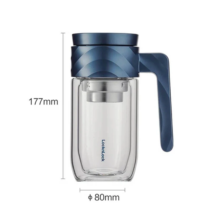 LLG925BLU - Bình đựng nước thủy tinh cao cấp LocknLock - 350ml - LocknLock Online