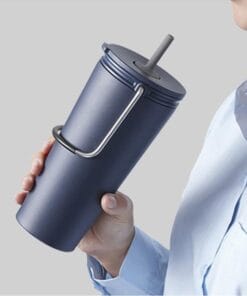 Alternative view of LHC4268 - Bình Giữ Nhiệt Có Ống Hút LocknLock Bucket Tumbler With Straw - 3 Màu (Hồng Đậm, Xanh Navy, Trắng)