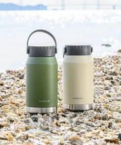 LHC4323 - Bình giữ nhiệt LocknLock SLO Handle Tumbler 500ml - 2 Màu (Màu be, Màu xanh lá) - LocknLock Cần Thơ