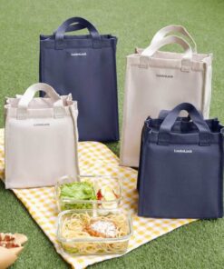 Bộ Túi Hộp Cơm Thủy Tinh LocknLock 3 Món (LLG429Dx1, LLG428x1, HWB820x1) - 3 Màu (Xanh Dương, Xám) - LLG429DS2