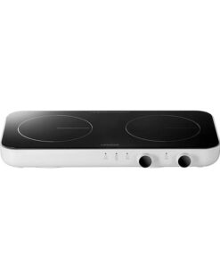 Bếp Điện Từ Đôi LocknLock Square Double Induction 1500W + 1300W - Màu Trắng - EJI326WHT