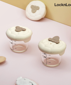 Hộp Đựng Thức Ăn Cho Bé LocknLock – 150 ml × 2 Hộp – Màu Ngà – LNG058S2IVY