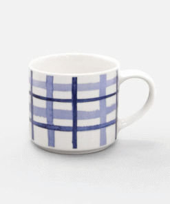 Cốc sứ LocknLock xanh dương dung tích 470ml dùng uống trà cà phê TLL551NVY