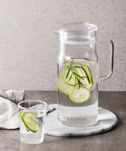 Bình nước thủy tinh chịu nhiệt LocknLock Metro Glass Jug 1.2L - Màu trong suốt - LLG6100