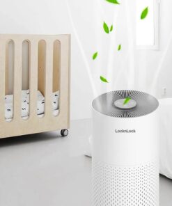 Máy Lọc Không Khí LocknLock 195x195x388mm, 220 - 240V, 50/60Hz, 23W, Cadr 130㎥/H, Coverage 16㎡ - Màu Trắng - ENP126WHT