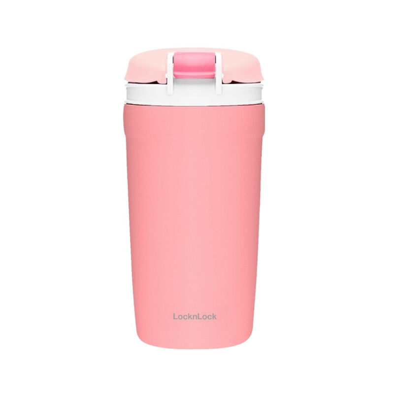Bình giữ nhiệt LocknLock Dual one touch tumbler 430ml Màu hồng - LHC3282PIK