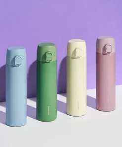 LHC3270 – Bình Giữ Nhiệt LocknLock Slim Fit Onetouch 400ml – 4 màu (Xanh, Xanh Lá, Ngà, Tím) - https://locknlockonline.com/