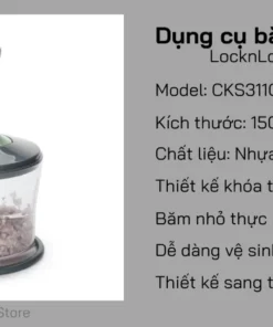CKS311GRY - Dụng Cụ Băm Nhỏ Locknlock, 150x150x290 Mm – Màu Xám - https://locknlockonline.com/