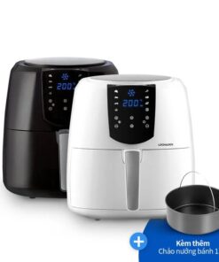 Nồi Chiên Không Dầu LocknLock Jumbo Plus Air Fryer – 5.2 L – 2 Màu (Đen, Trắng) – EJF357