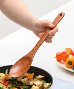 F00088 - Muỗng Múc Thức Ăn Bằng Gỗ Rose Wood 290x65mm - LocknLock - https://locknlockonline.com/