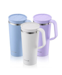 Bình Giữ Nhiệt Locknlock Daily Handle Tumbler 600Ml - 3 Màu (Xanh Da Trời, Ngà, Tím) - LHC4330