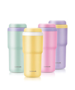 Bình Giữ Nhiệt LocknLock Daily Macaron Tumbler 480Ml - 6 Màu (Xanh, Tím, Hồng, Vàng, Ngà SH1, Ngà SH2) LHC3292