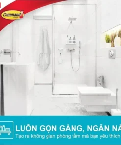 7012591951 – Móc dán tường nhà tắm Command™ 17003b – Chịu lực 2.2 kg – 1 cái/vỉ - https://locknlockonline.com/