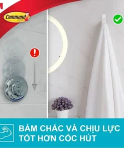 7012591952 – Móc dán tường nhà tắm Command™ 17001b – Chịu lực 1.3 kg – 2 cái/vỉ - https://locknlockonline.com/