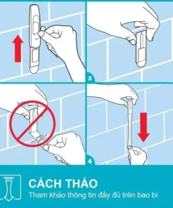 7012591952 – Móc dán tường nhà tắm Command™ 17001b – Chịu lực 1.3 kg – 2 cái/vỉ - https://locknlockonline.com/