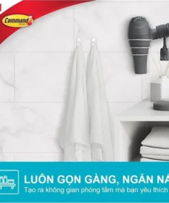 7012591952 – Móc dán tường nhà tắm Command™ 17001b – Chịu lực 1.3 kg – 2 cái/vỉ - https://locknlockonline.com/