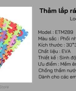 ETM289 – Thảm Lắp Ráp LocknLock Eva Hình Chữ (26P) 300x300x10mm - https://locknlockonline.com/