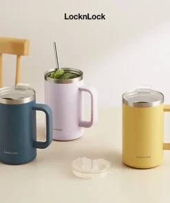 LHC4320 – Ca Nước Giữ Nhiệt LocknLock Flat Table Mug 730ml – 3 màu (Xanh Cổ Vịt, Tím, Vàng) - https://locknlockonline.com/