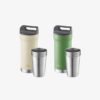 Bình Giữ Nhiệt Bằng Thép Không Gỉ Locknlock Hybrid Tumbler Set 420Mlx1/190Mlx4 - 2 Màu (Màu Be, Màu Xanh Lá) - LHC4303