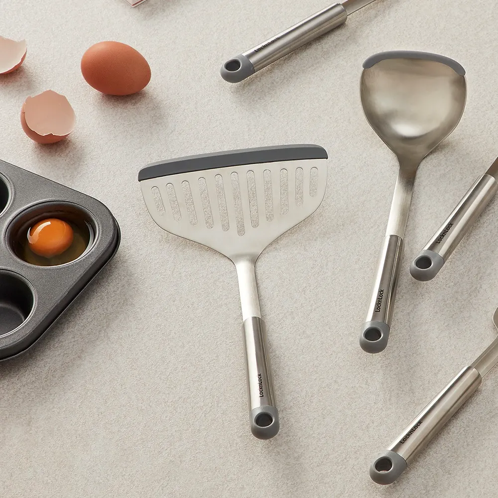 CKT331GRY – Xẻng Lật Lớn Có Rãnh Goodcare Locknlock – 286x150x34mm – Màu Xám - https://locknlockonline.com/