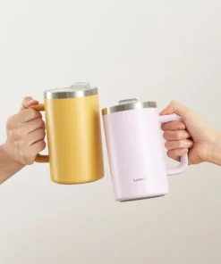 LHC4320 – Ca Nước Giữ Nhiệt LocknLock Flat Table Mug 730ml – 3 màu (Xanh Cổ Vịt, Tím, Vàng) - https://locknlockonline.com/