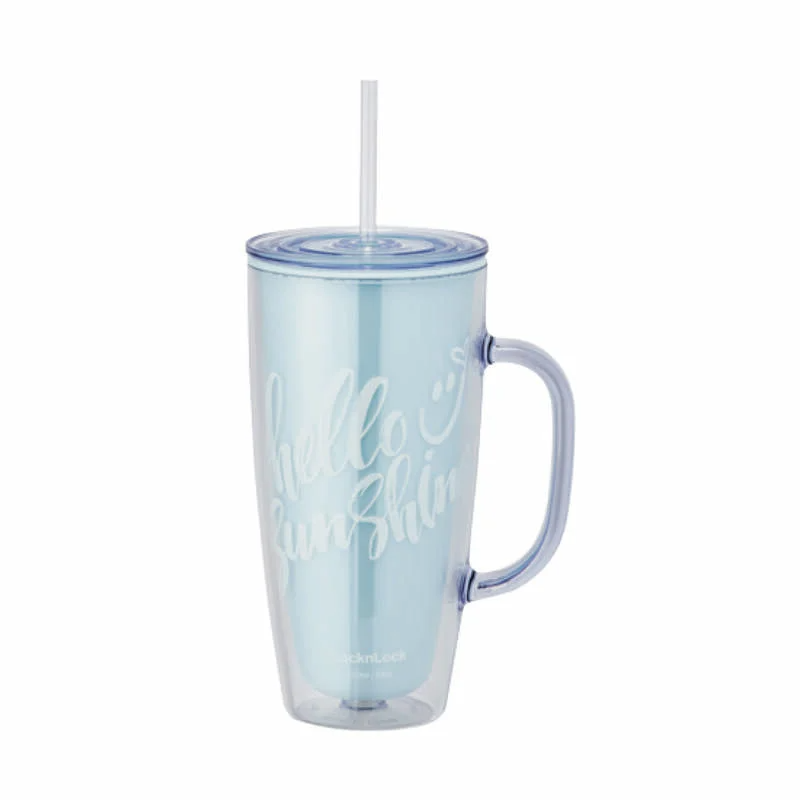 Ly Nhựa Hai Lớp Locknlock Double Wall Cold Cup 720Ml - 2 Màu (Xanh Da Trời, Hồng) - HAP503