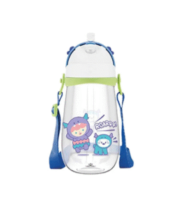 Bình nước trẻ em LocknLock có ống hút silicone dây đeo dung tích 450ml ABF910