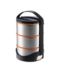 Bộ Hộp Cơm 3 Tầng Lock&Lock Bằng Thép Không Gỉ 2 kích thước (Ø120x119mm, Ø140x129m) - LHC990, LHC991