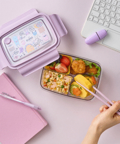 Hộp Cơm Nhựa 3 Ngăn Trong Suốt LocknLock - LCB501, LCB502