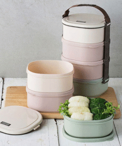 Bộ Hộp Cơm 3 Tầng Bằng Nhựa Size S (136x126x180Mm) - Locknlock - HPL770