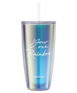 HAP507 - Ly Nhựa Hai Lớp LocknLock Rainbow Double Wall Cold Cup 750ml - 2 Màu (Tím, Trắng) - LocknLock Cần Thơ