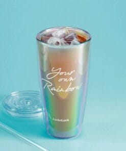HAP507 - Ly Nhựa Hai Lớp LocknLock Rainbow Double Wall Cold Cup 750ml - 2 Màu (Tím, Trắng) - LocknLock Cần Thơ