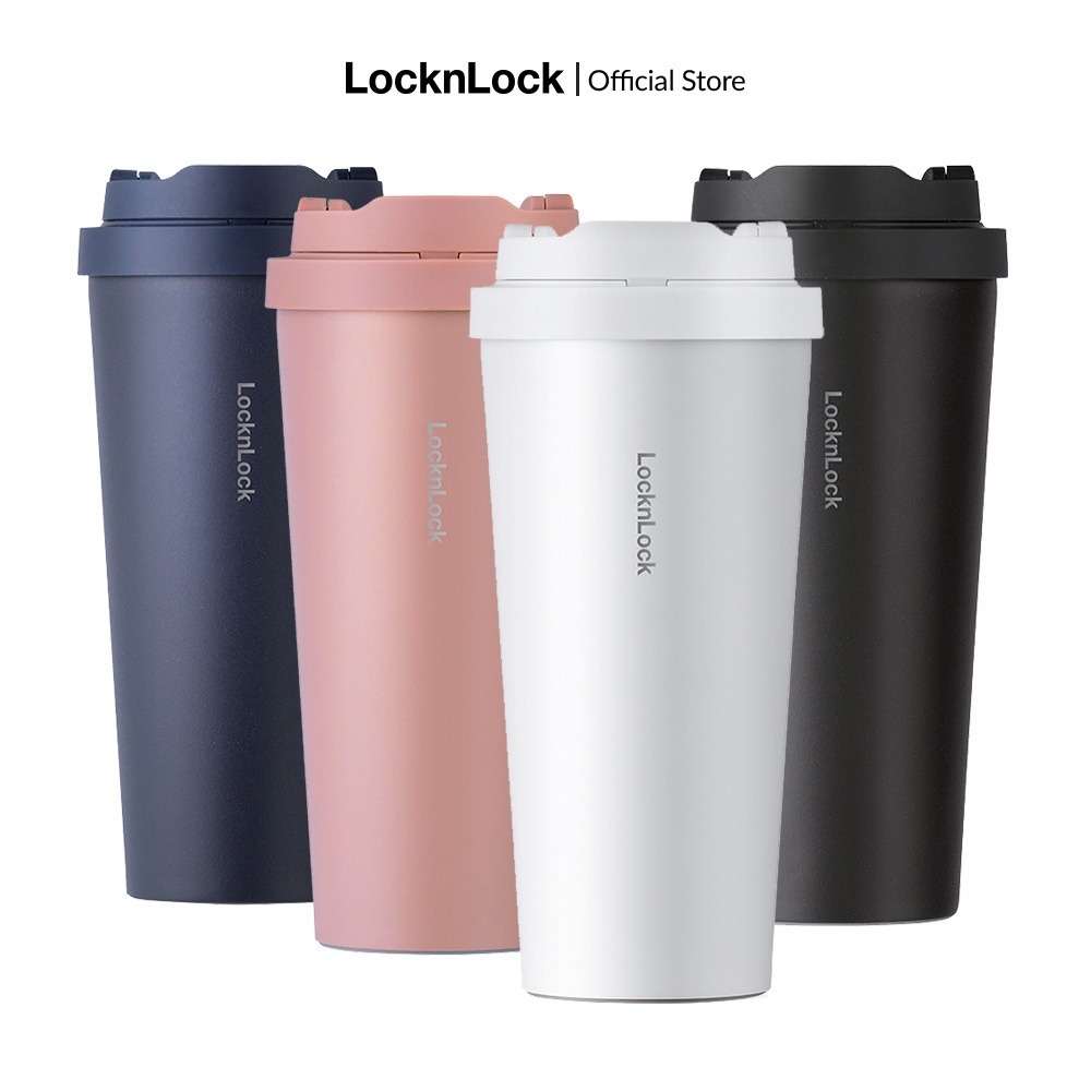 Bình Giữ Nhiệt LocknLock Energetic Tumbler 550ml - 4 màu (Đen, Xanh Navy, Hồng, Trắng) - LHC3249