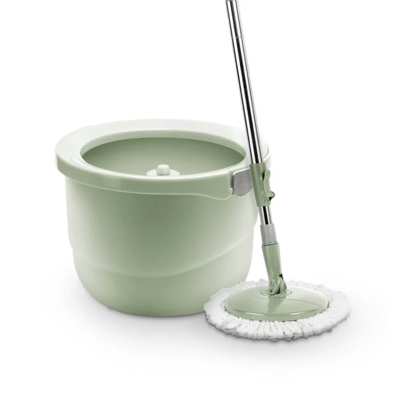 Bộ Cây Lau Nhà Mini LocknLock Spin Mop & 4 Bông Lau - Màu Xanh Mint - ETM498MITS2
