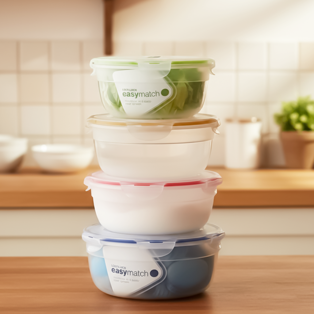 Hộp bảo quản thực phẩm hình tròn LocknLock Nestable - Nhiều kích cỡ, màu sắc