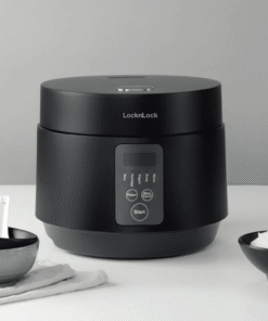 Nồi Cơm Điện LocknLock Rice Cooker 220V, 50Hz, 500W, 1.2L - Màu Đen - EJR346BLK